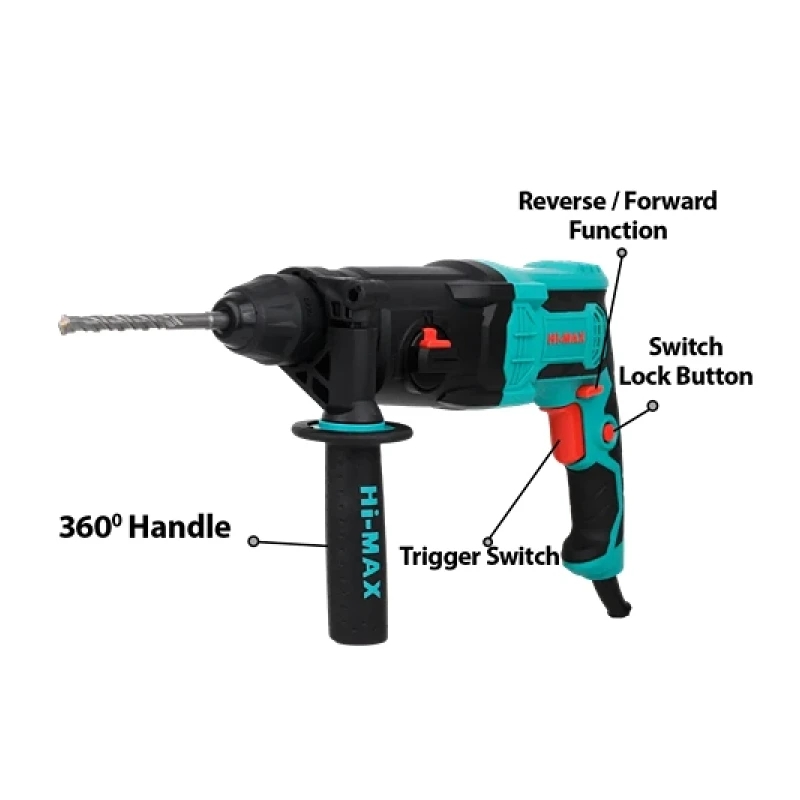 Hi Max Ic034 800W Rotary Hammer 26Mm