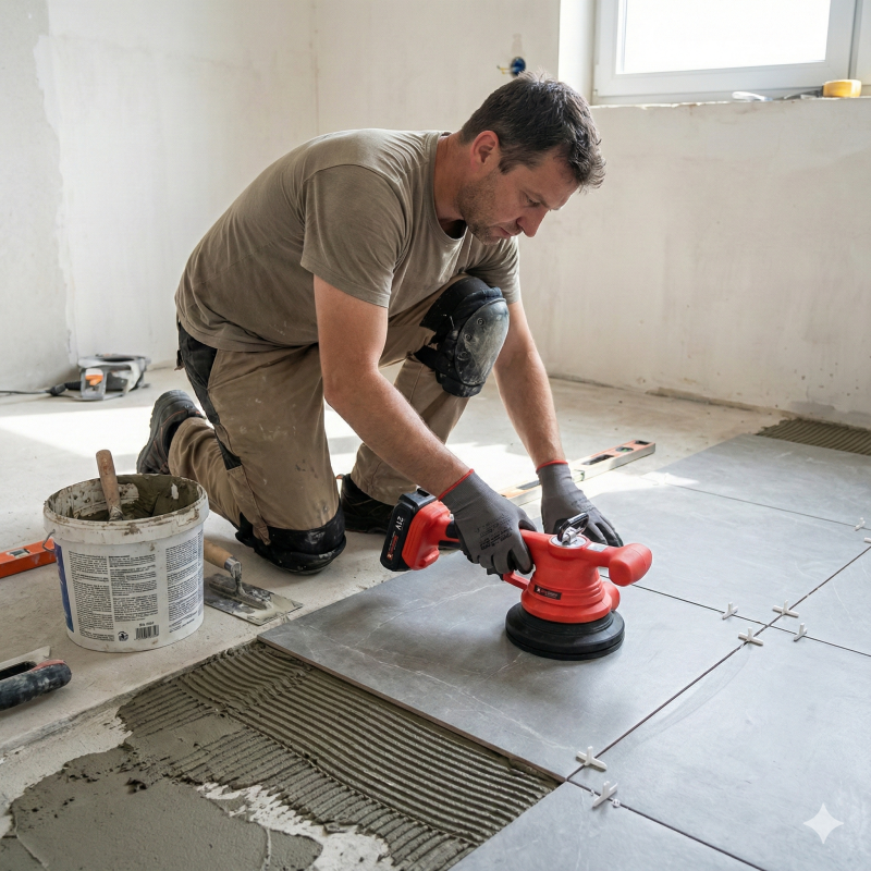 CORDLESS TILE VIBRATOR