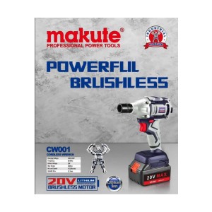 MAKUTE CORDLESS IMPACT WRENCH 350NM 1/2" 20V - CW001-BL