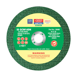 Ideal Abrasives Green Id Cut Off 14" 2net Idgcw14dn
