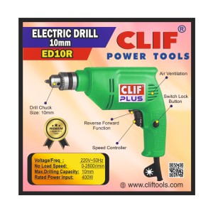 CLIF PLUS DRILL MACHINE -10MM L/R ED10R (10PCS)