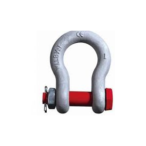 LIFTGEAR US TYPE BOW SHACKLE NUT BOLT G2130
 CAPACITY- 9.5T WEIGHT-3.1Kg