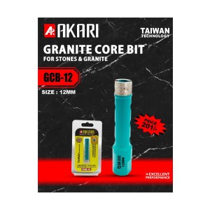 AKARI GRANITE CORE BITS (FOR ANGLE GRINDER) 12MM