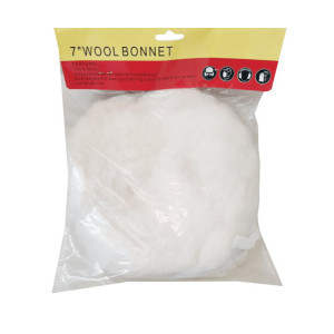 Ideal Abrasives Wool Bonet 7" [fur Type] Id "h.q." D.pe