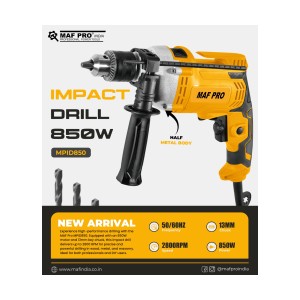 MAF PRO 13MM IMPACT DRILL 850W (HALF METAL BODY) - MPID850