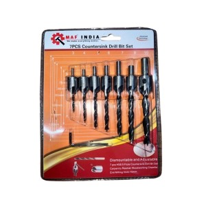 MAF INDIA 7PC COUNTERSINK DRILL BIT SET SMALL