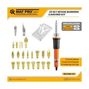 MAF PRO 23 IN 1 WOOD BURNING CARVING KIT - NO.178A-23
