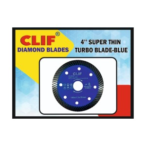 CLIF DIAMOND BLADE SURER THIN TURBO ( BLISTER PACKING ) 4''- BLUE