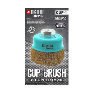 AKARI PRO CUP BRUSH 3" COPPER (M-10)