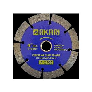 Akari MARBLE CUTTING BLADE AKARI NEW SERIES A-2200 4" SEG 8T 12MM (200PCS)