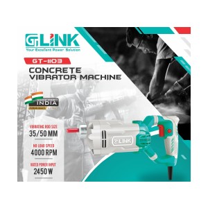 GT LINK CONCRETE VIBRATOR MACHINE (METAL BODY) 50 MM (3 MTR NEEDLE) 2450 W - GT-1103