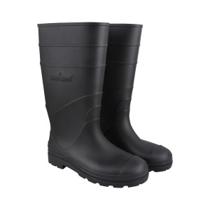 ALKO PLUS BLACK PVC GUMBOOT WITHOUT STEEL TOE, DUAL DENSITY, HEIGHT 15" WITH INSIDE LINING FOR SWEAT ABSORPTION, SIZES: 8 - APS-G2 (ISI CERTIFIED)