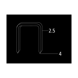 MILES STAPLES NO. 10F-2.5MM 5024 STAPLES