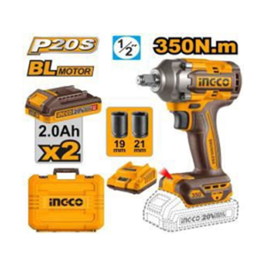 INGCO 20V CORDLESS IMPACT WRENCH SQ. DR.- 1/2 INCH - 350NM - CIWLI2035