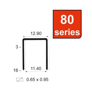 KAYMO STAPLES 8008 BLACK 80 SERIES ST8008BL (10000PCS/BOX)