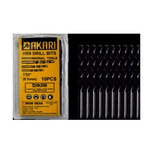 Akari HSS DRILL BITS (JOBBER) 7/32" 5.5 MM (100PCS)