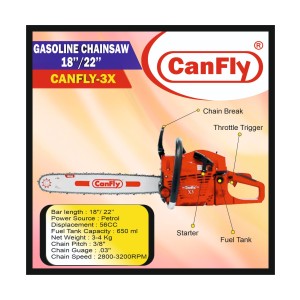 CLIF CANFLY X 3 CHAINSAW - 22INCH 325