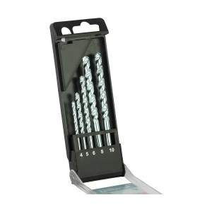 BLACK AND DECKER 5 PCS MASONRY DRILL BIT SET - 4, 5, 6, 8, 10MM X56035-QZ