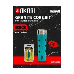 AKARI GRANITE CORE BITS (FOR ANGLE GRINDER) 20MM