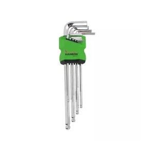 Hanbon S2 Mirror Ball Point Hex Key Set Short (Pcs) - 651101
