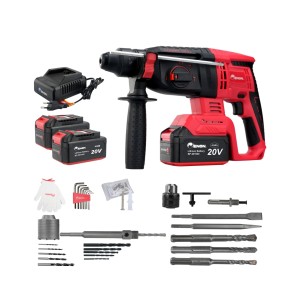 ENON BRUSHLESS CORDLESS ROTARY HAMMER 20V 26MM WITH 21PCS KIT - XE-BL2026