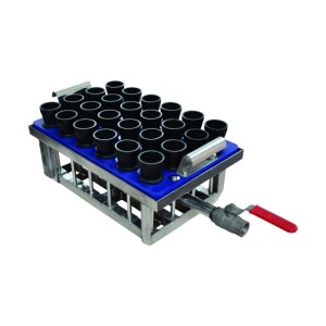 ADVANCE RINSER WITH 24 CUPS FOR GLASS GOLI BOTTLES - R – 24 – G