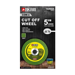 Akari CUT OF WHEEL 125 X 1MM (5") GREEN (2NET) (400PCS)