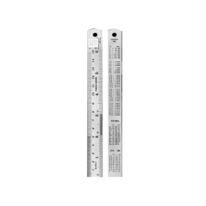 Kristeel 600mm Metric & English Stainless Steel Ruler, 401 E