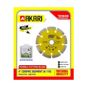 AKARI 4" CEREMIC SEG (KOBALT) 20MM (BLISTER PACK) K-110
