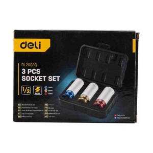 Deli 3 PCS SPRAK PLUG SOCKET SET - DL2003Q