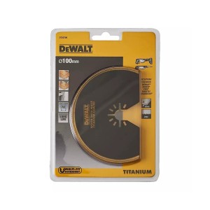 DEWALT BLADE DCS355 (22 TPI TITANIUM COATED SEMI-CIRCLE BLADE FOR WOOD & NAILS / UNIVERSAL - OSCILATING TOOL DT20709-QZ
