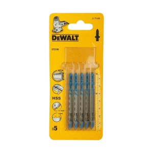 DEWALT JIGSAW BLADE - T118A - METAL (5 PCS/PK) - 1.5 ~ 4MM DT2160-QZ