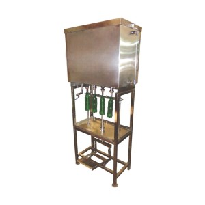 ADVANCE GRAVITY LIQUID FILLING MACHINE – 4 HEAD – MANUALLY OPERATED FOR GLASS - GFM – 4 – GL – M