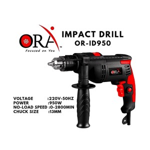 ORA IMPACT DRILL 13MM WITH VARIABLE SPEED OR-ID950 950W