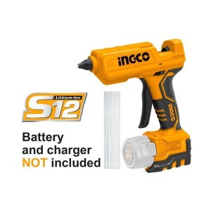 INGCO LITHIUM-ION GLUE GUN 12V [24PC] - CGGLI1201