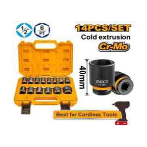 INGCO 14 PCS 1/2"DR. IMPACT SOCKET SET - HKISSD12141