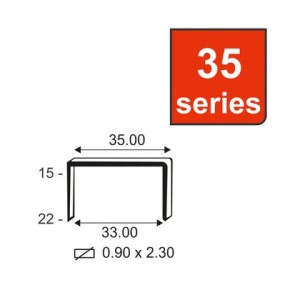 KAYMO STAPLES 3515 SG 35 SERIES ST3515SG (2000PCS/BOX)