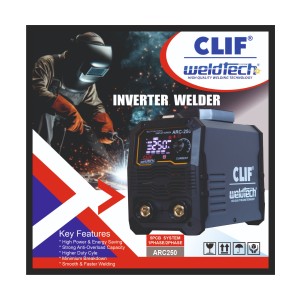 CLIF WELDTECH WELDING MACHINE -(SINGLE/TWO PHASE) ARC250 (4PCS)