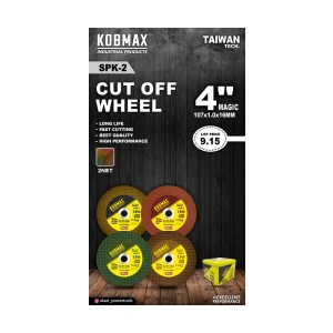 KOBMAX CUT OF WHEEL 107 X 1MM (4") MAGIC (2NET) (4 COLOR) (800PCS)