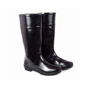 AGARSON PVC GUMBOOT WITHOUT STEEL TOE, DUAL DENSITY, BLACK COLOUR, HEIGHT 15" WITH INSIDE LINING. SIZES: 6 - CEASER-15298 (ISI CERTIFIED)