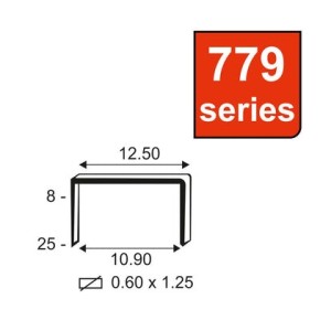 KAYMO STAPLES 77908 SS 779 SERIES ST77908 SS (40000PCS/BOX)